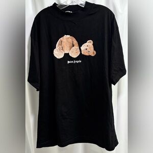 Palm Angels Broken Teddy Bear Head Tee Shirt in black color Size XL